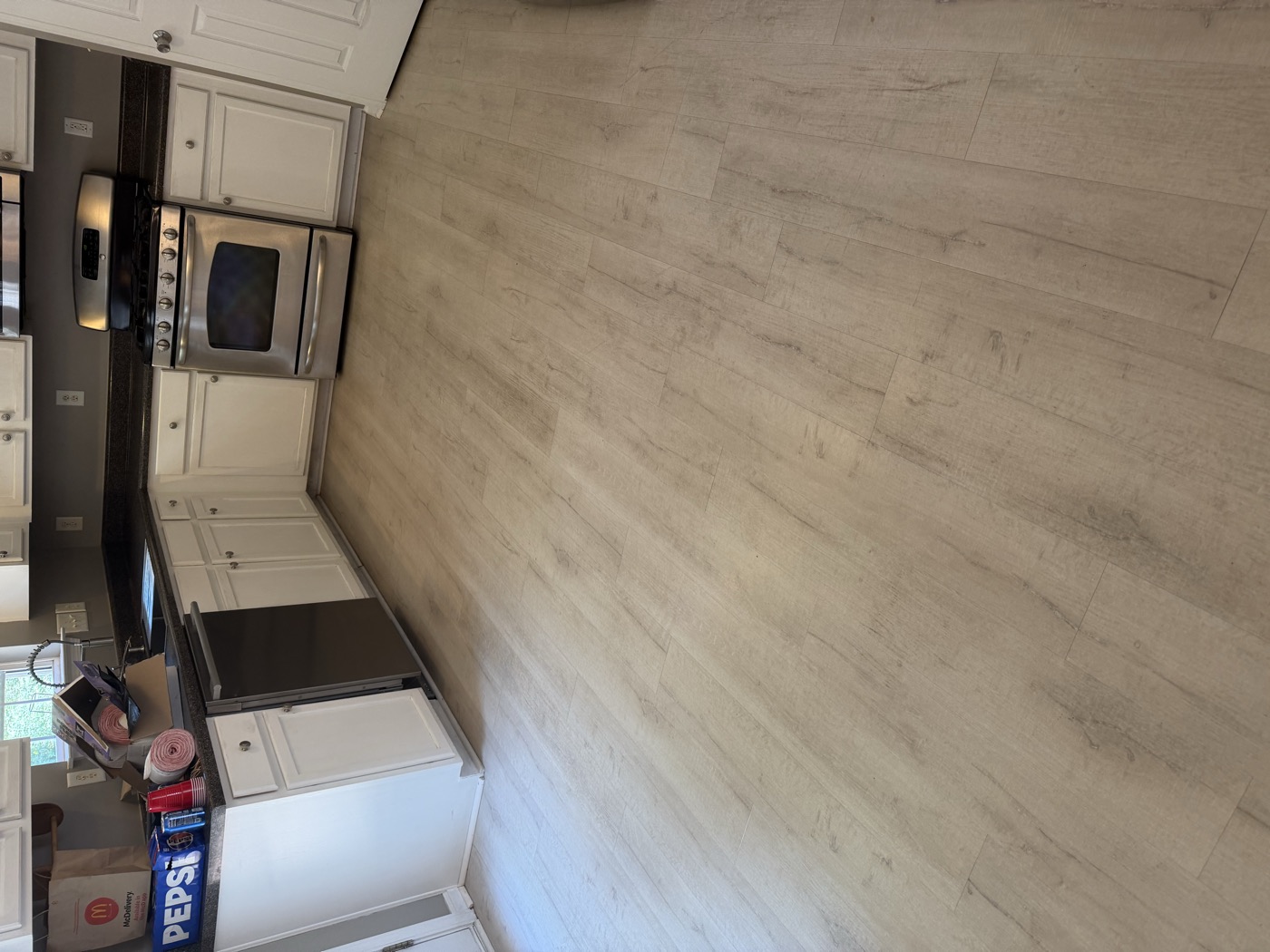 Kitchen and floors cleaned by QualiPrime Cleaning