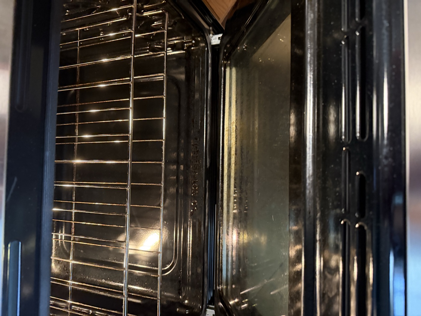 Oven interior cleaned by QualiPrime Cleaning